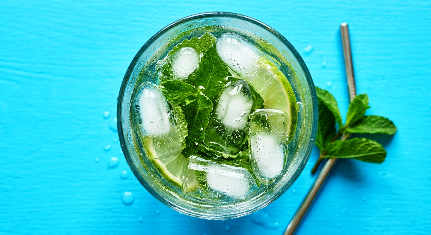 Aqua Frost dice ice in a mojito